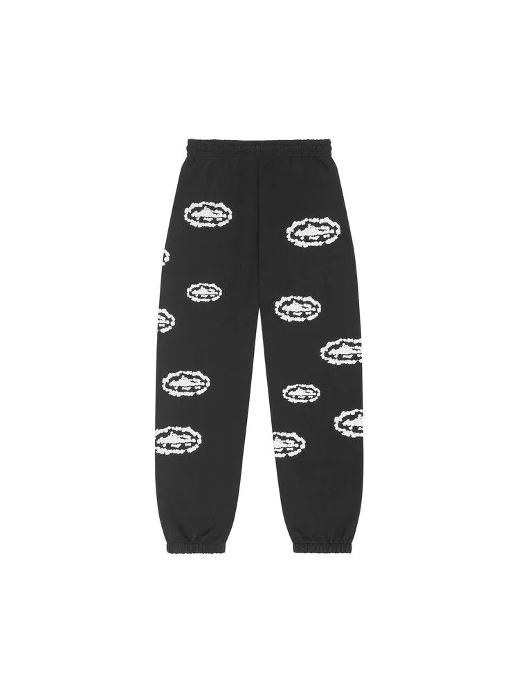 Спортивные брюки Denim Tears x Corteiz Cotton Wreath Sweatpants — изображение 2 из 3, черный