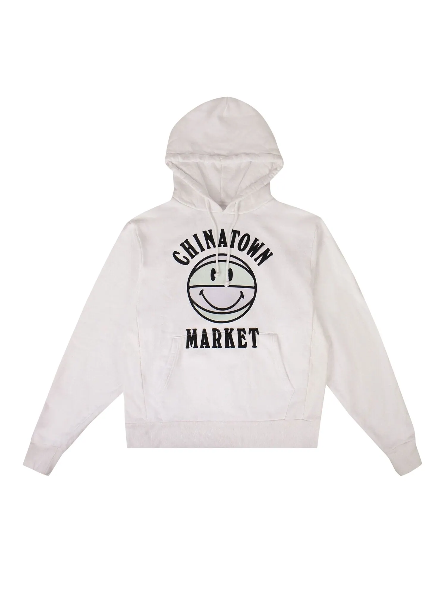 Толстовка с капюшоном Chinatown Market Smiley Basketball — белый