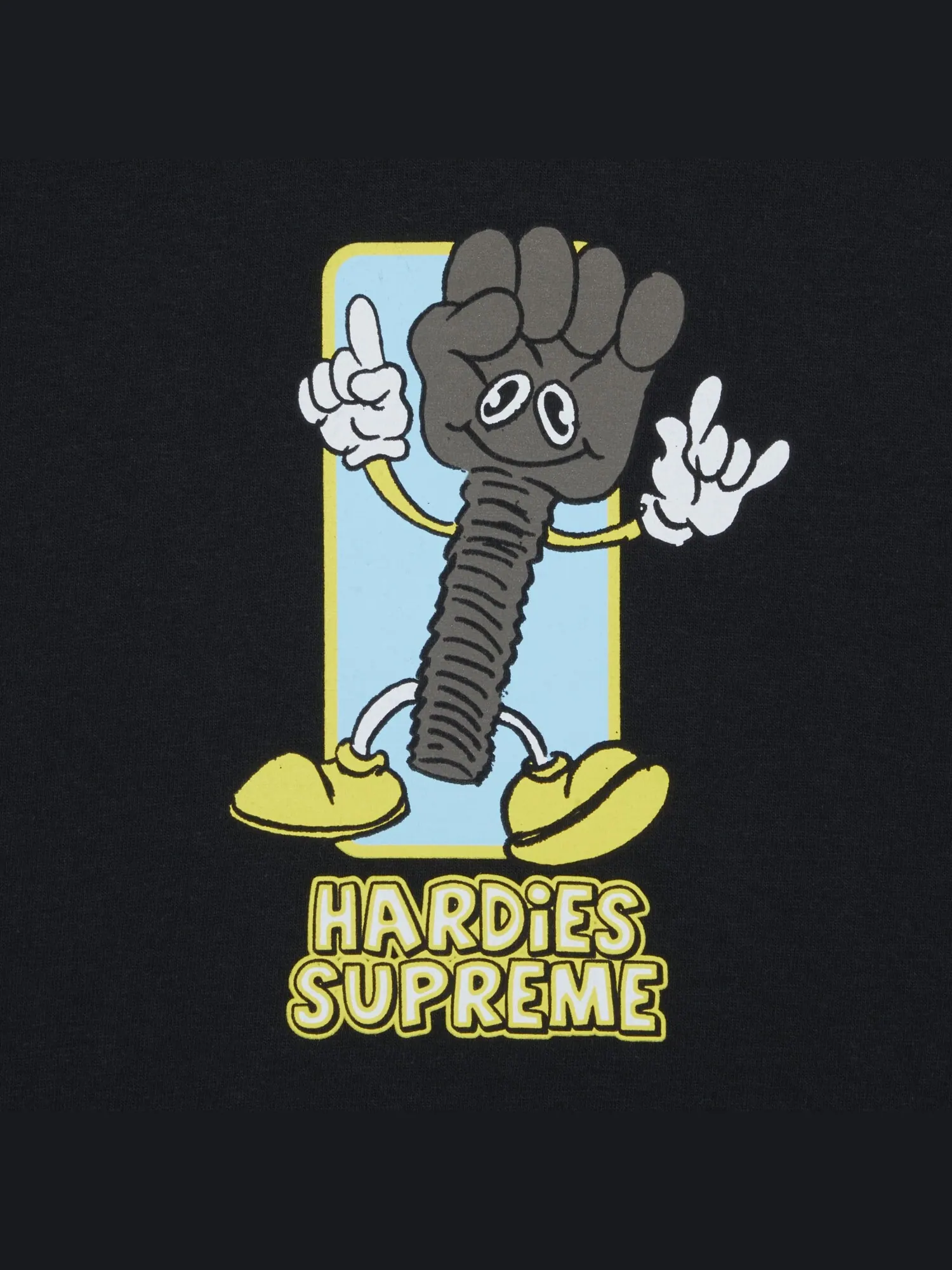 Футболка с болтом Supreme x Hardies — изображение 3 из 3, черный