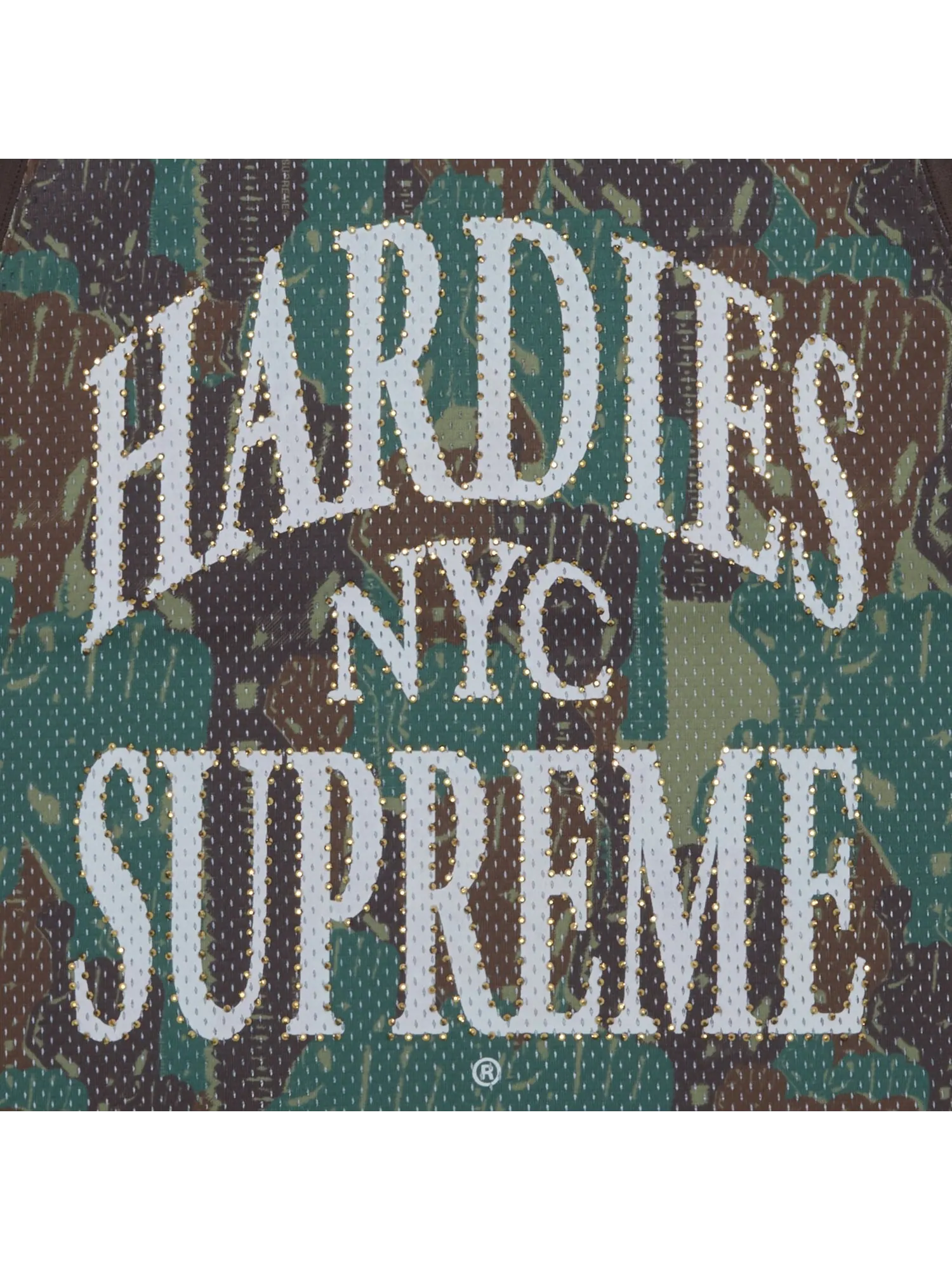 Баскетбольная майка Supreme x Hardies с камуфляжным принтом — изображение 3 из 3, зеленый
