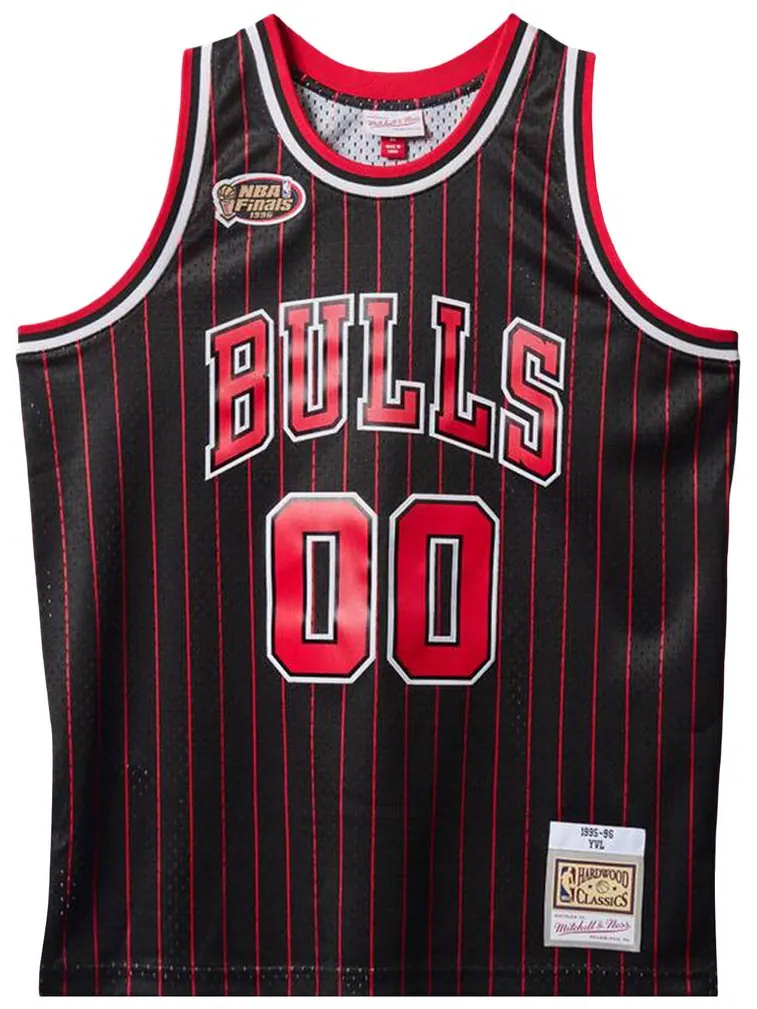Футболка Mitchell & Ness x Playboi Carti x NBA Chicago Bulls 1995 года — изображение 1 из 2, черный