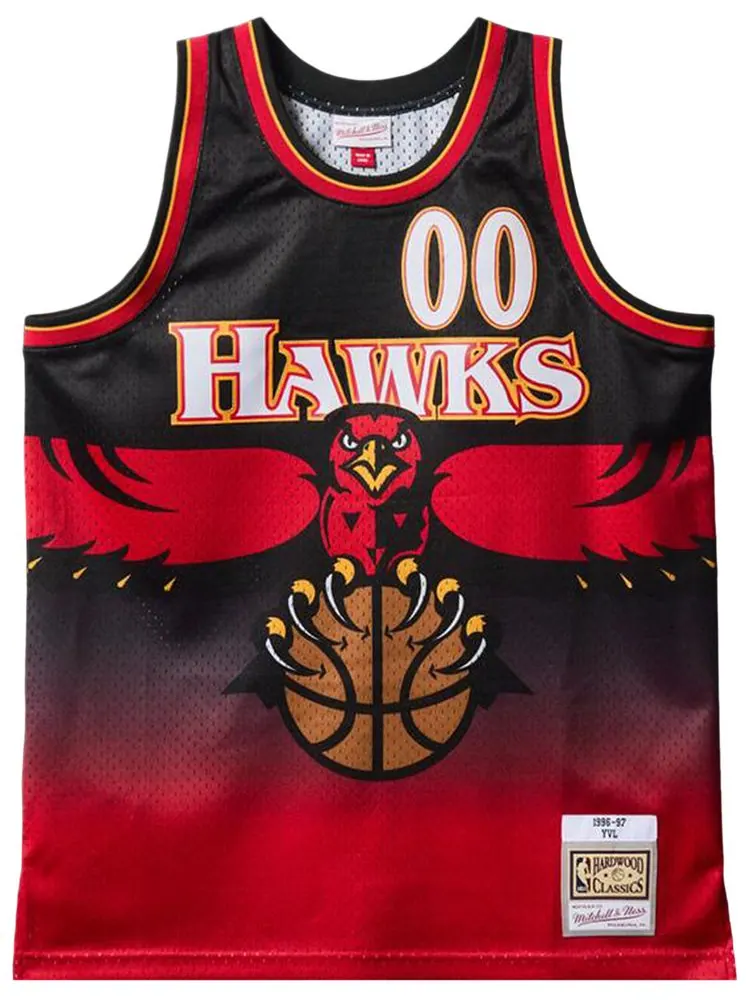 Футболка Mitchell & Ness x Playboi Carti x NBA Atlanta Hawks 1996 года — изображение 1 из 2, красный