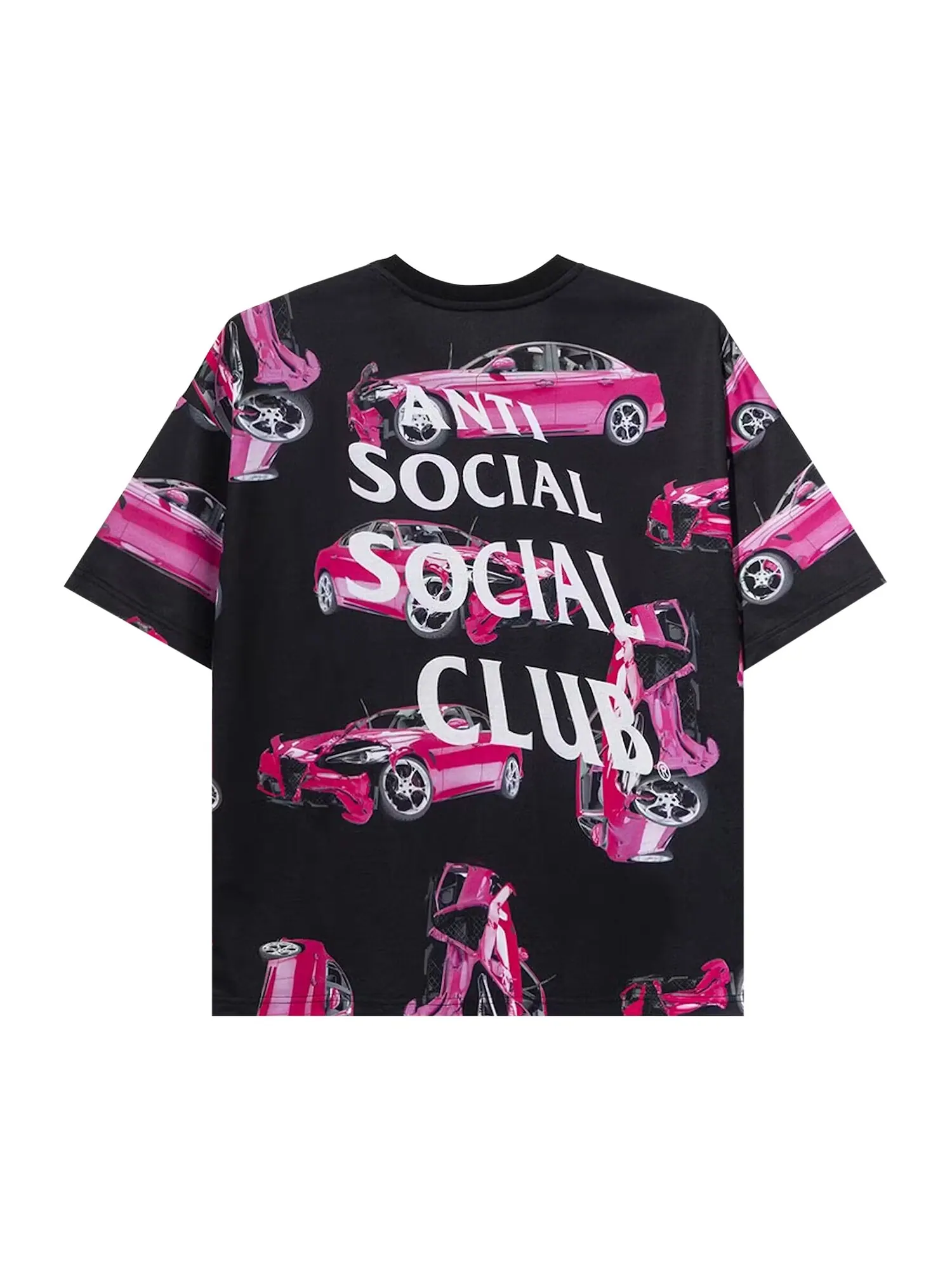 Anti Social Social Club 3AM на футболке Melrose All Over Черная — изображение 2 из 4, черный