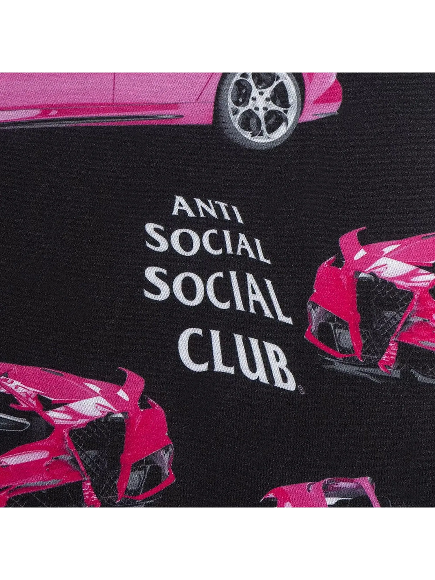 Anti Social Social Club 3AM на футболке Melrose All Over Черная — изображение 3 из 4, черный