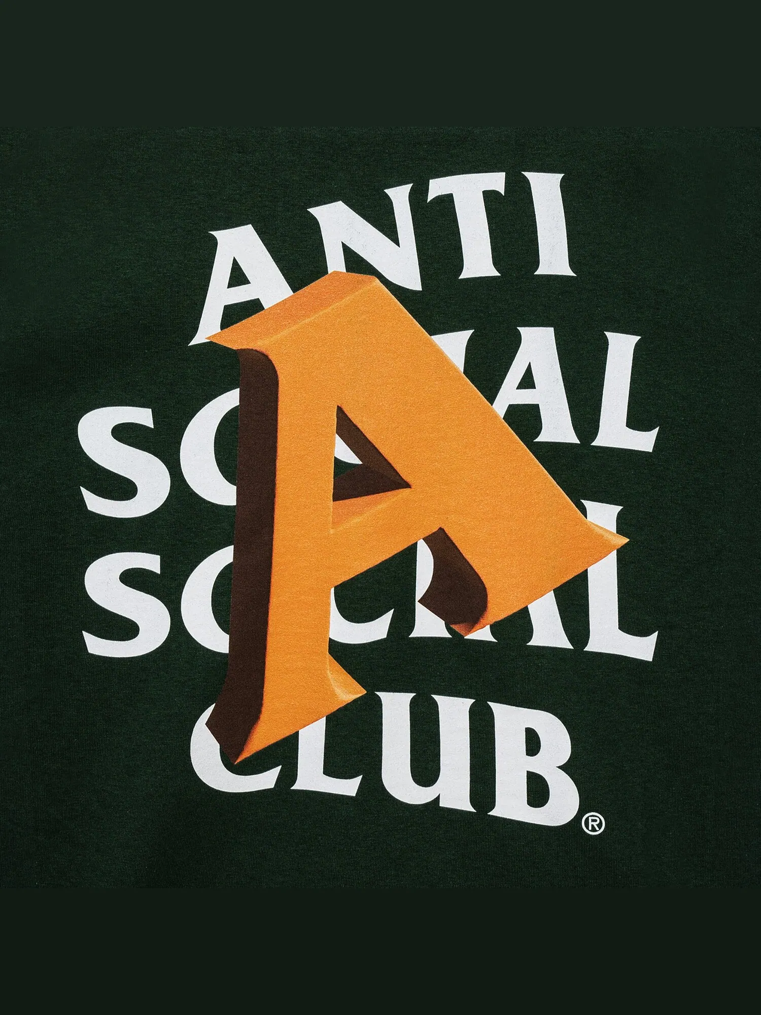Anti Social Social Club A за футболку Зеленый — изображение 3 из 3