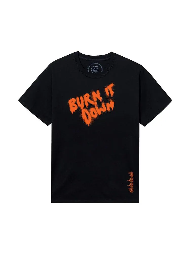 Футболка Anti Social Social Club Burn It Down 2 Tee — изображение 1 из 2, черный