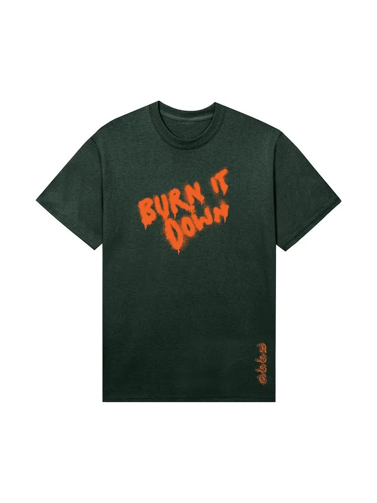 Футболка Anti Social Social Club Burn It Down 2 Tee — изображение 1 из 2, зеленый