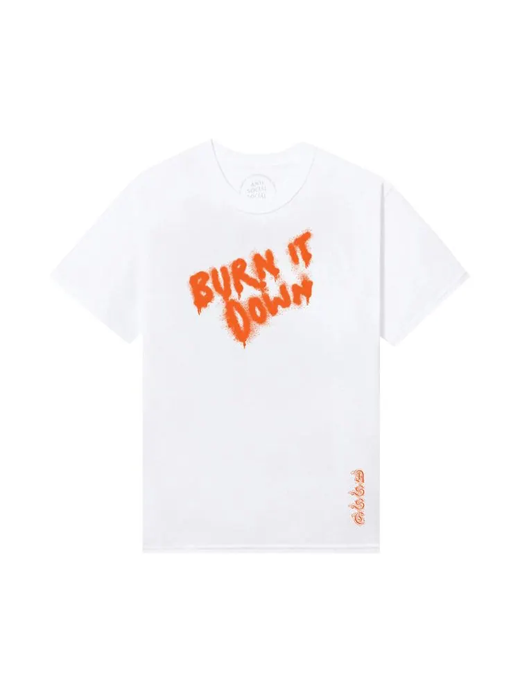 Футболка Anti Social Social Club Burn It Down 2 Tee — изображение 1 из 2, белый