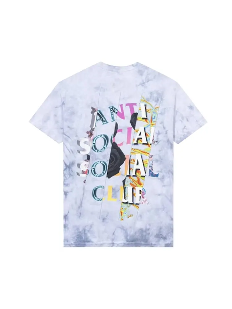 Футболка Anti Social Social Club Dissociative 'Grey Tie Dye' — изображение 2 из 2, серый