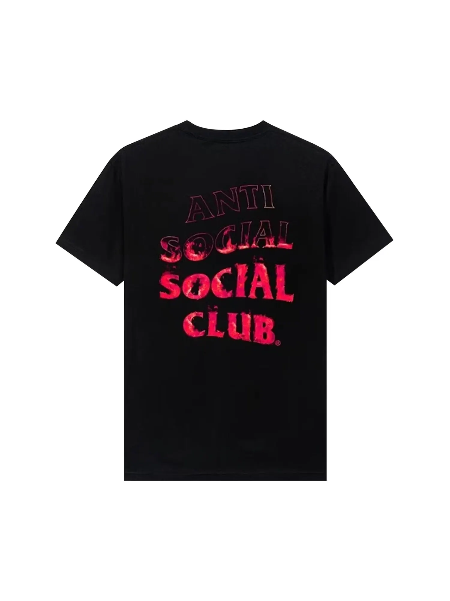 Футболка Anti Social Social Club Fire Inside розового цвета Черный — изображение 2 из 2