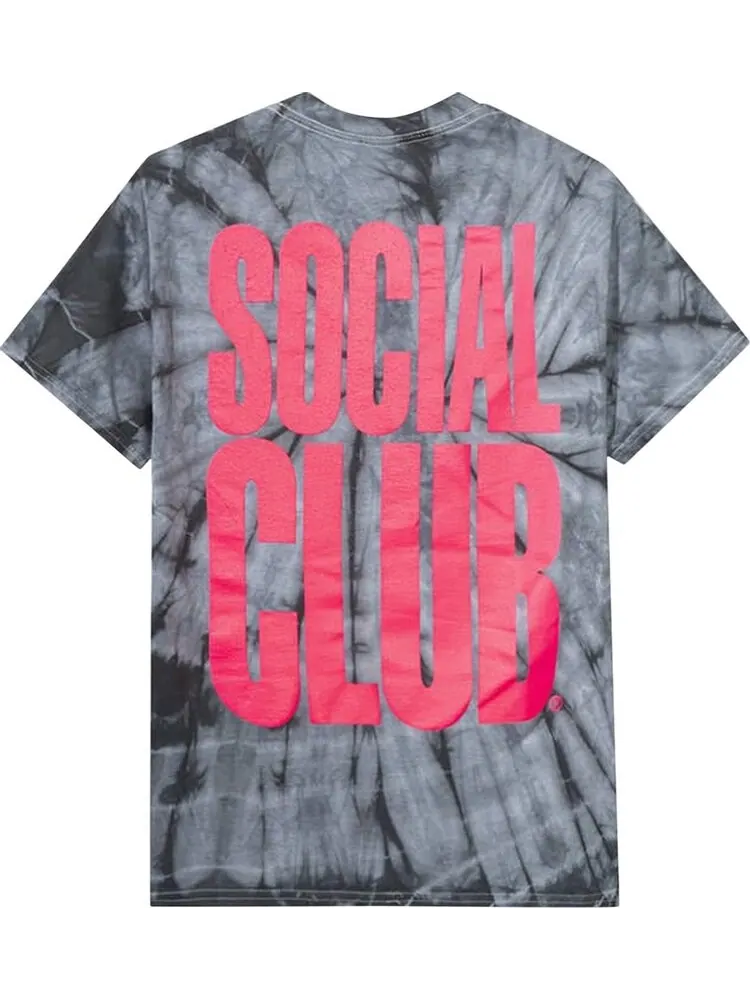 Футболка Anti Social Social Club Heatwave Tee 'Black Tie Dye' — изображение 2 из 2, черный