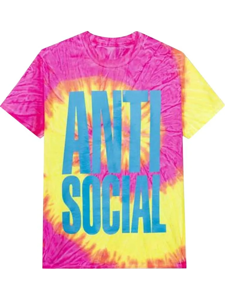 Футболка Anti Social Social Club Heatwave Tee 'Pink Tie Dye' — изображение 1 из 2, розовый