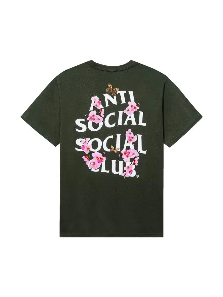 Футболка Anti Social Social Club Kkotch Tee — изображение 2 из 4, оливковый