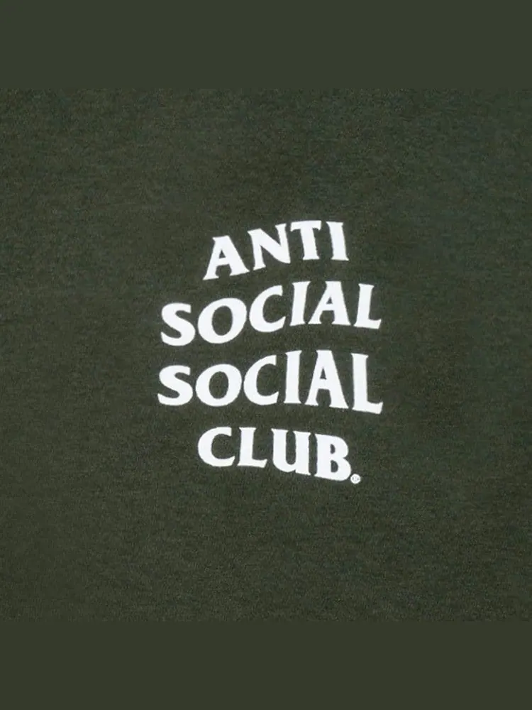 Футболка Anti Social Social Club Kkotch Tee — изображение 3 из 4, оливковый