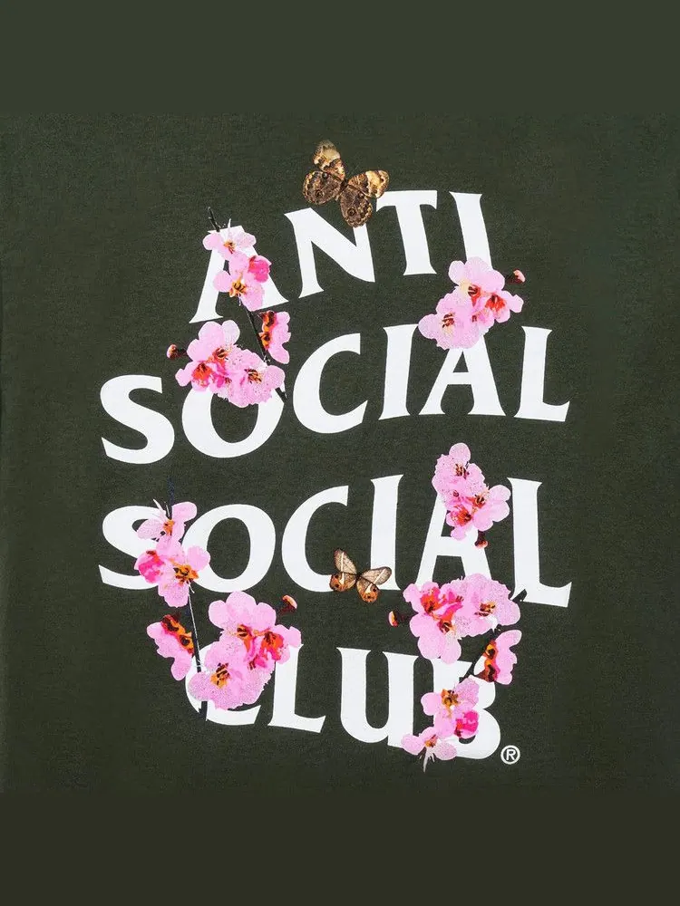 Футболка Anti Social Social Club Kkotch Tee — изображение 4 из 4, оливковый