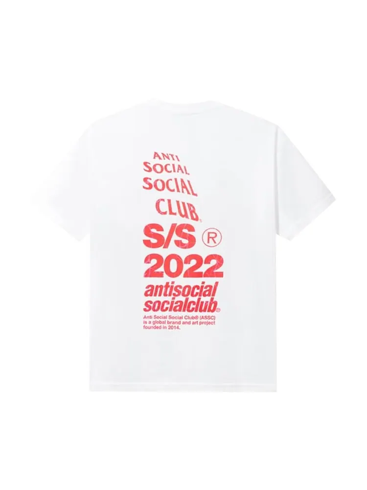 Футболка Anti Social Social Club Link In Bio 'White' — изображение 2 из 2, белый