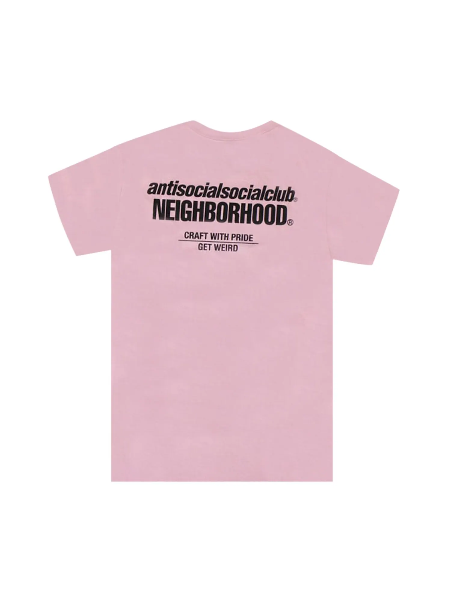 Футболка Anti Social Social Club x Neighborhood с выпуклыми краями — изображение 2 из 3, розовый