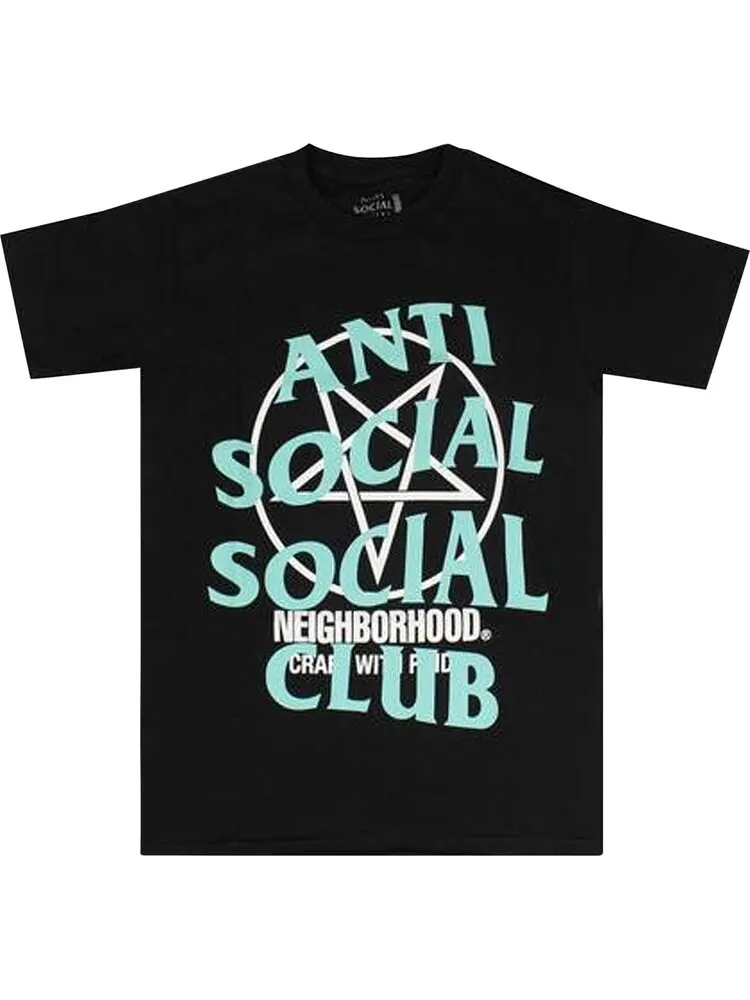 Футболка Anti Social Social Club x Neighborhood Filth Fury T-Shirt 'Black' — изображение 1 из 2, черный
