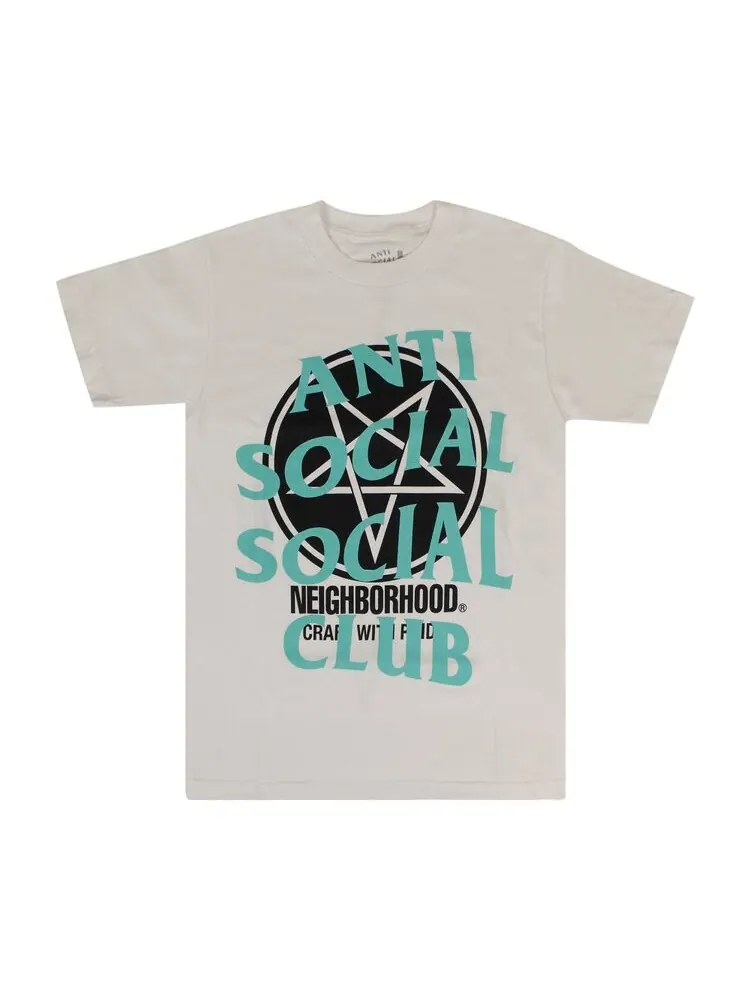 Футболка Anti Social Social Club x Neighborhood Filth Fury T-Shirt 'White' — изображение 1 из 2, белый