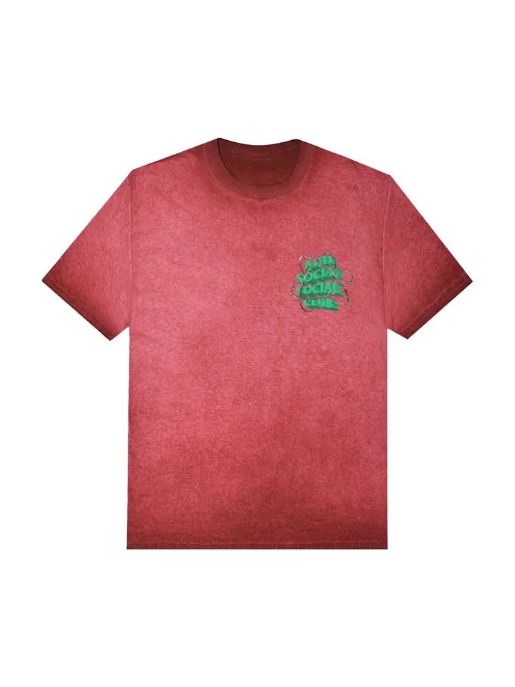 Футболка Anti Social Social Club New And Gone 'Red Mineral Wash' — изображение 1 из 2, красный