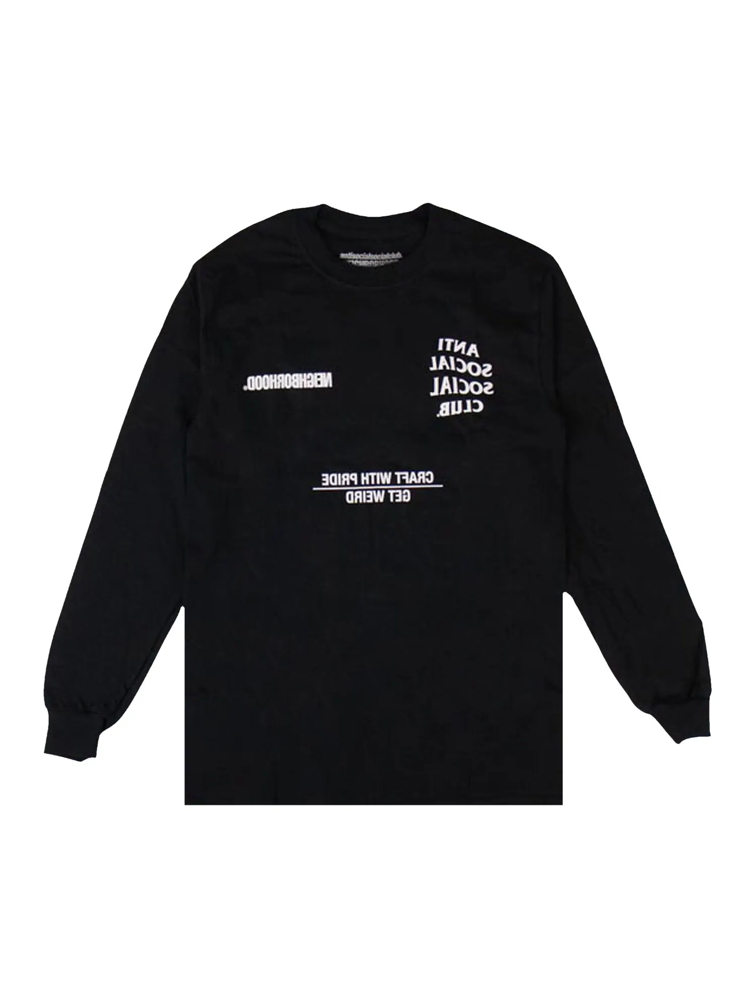Футболка с длинными рукавами Anti Social Social Club x Neighborhood — изображение 1 из 3, черный