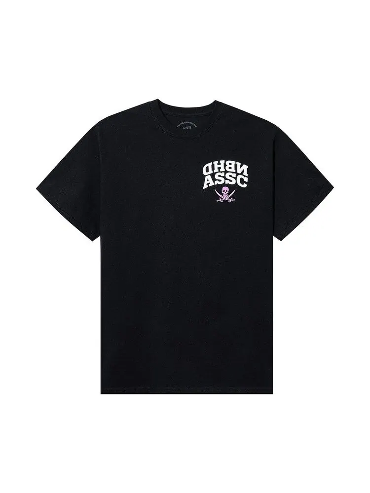 Футболка Anti Social Social Club x Neighborhood Reverse Pink Logo Tee — изображение 1 из 2, черный