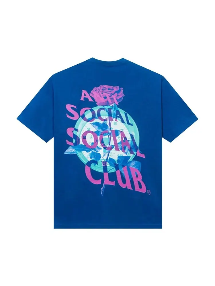 Футболка Anti Social Social Club Out Of Time 'Blue' — изображение 2 из 2, синий