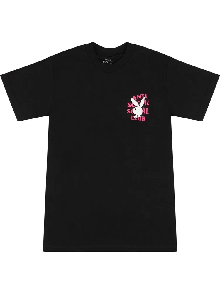 Футболка Anti Social Social Club x Playboy Remix T-Shirt 'Black' — изображение 1 из 3, черный