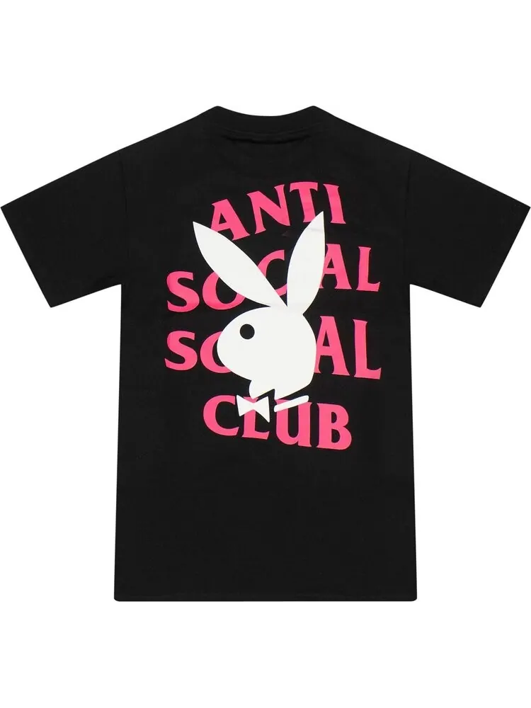 Футболка Anti Social Social Club x Playboy Remix T-Shirt 'Black' — изображение 2 из 3, черный