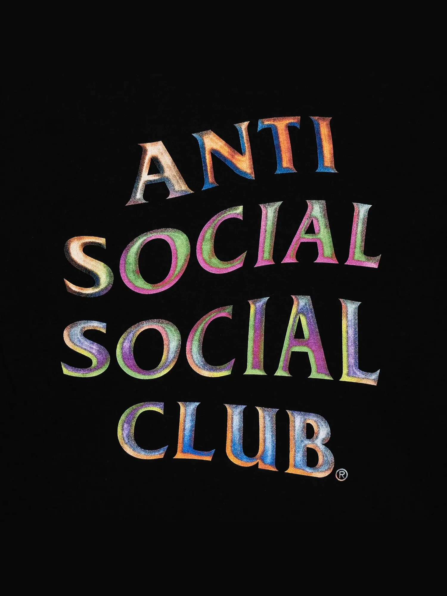 Розовая футболка Anti Social Social Club с временной памятью — изображение 3 из 3, черный