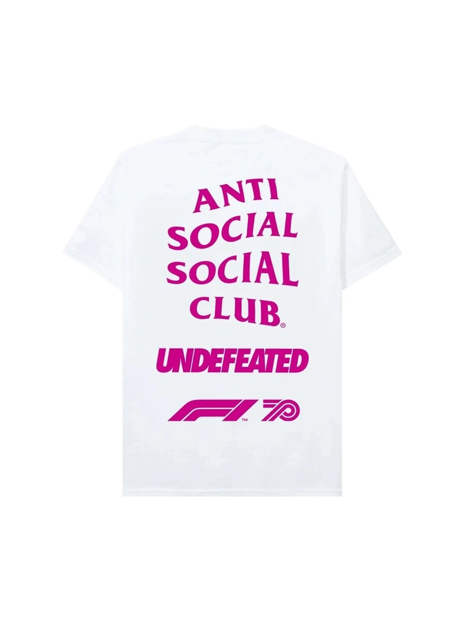 Футболка Anti Social Social Club x UNDFTD x F1 Белая — изображение 2 из 2, белый