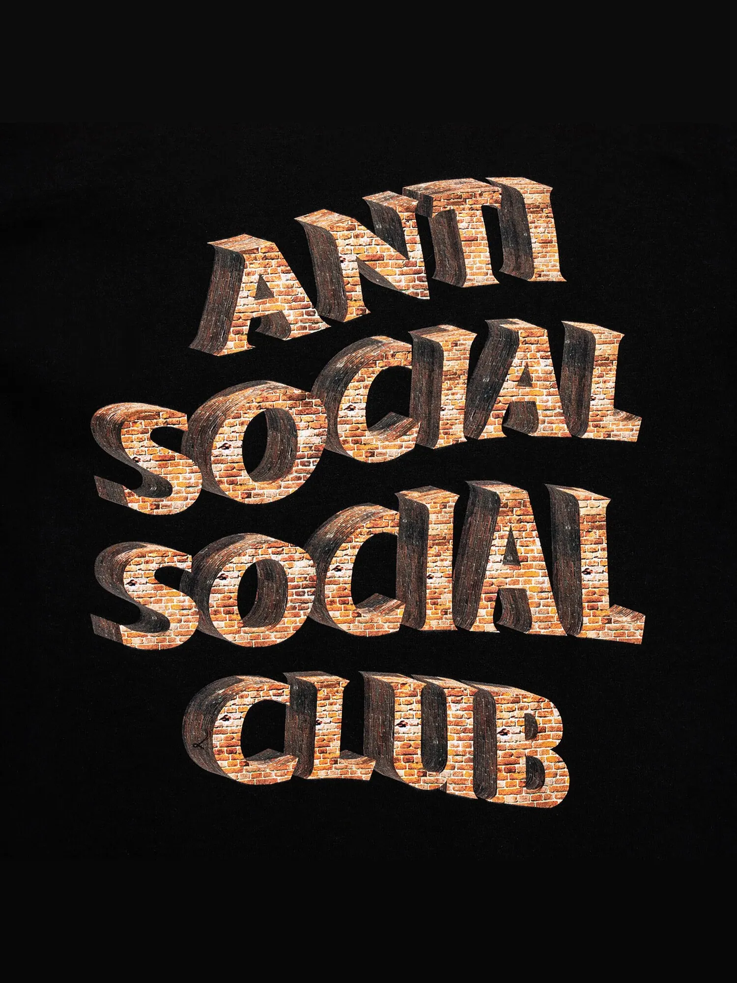 Белая футболка Anti Social Social Club из штакетника — изображение 3 из 3, черный