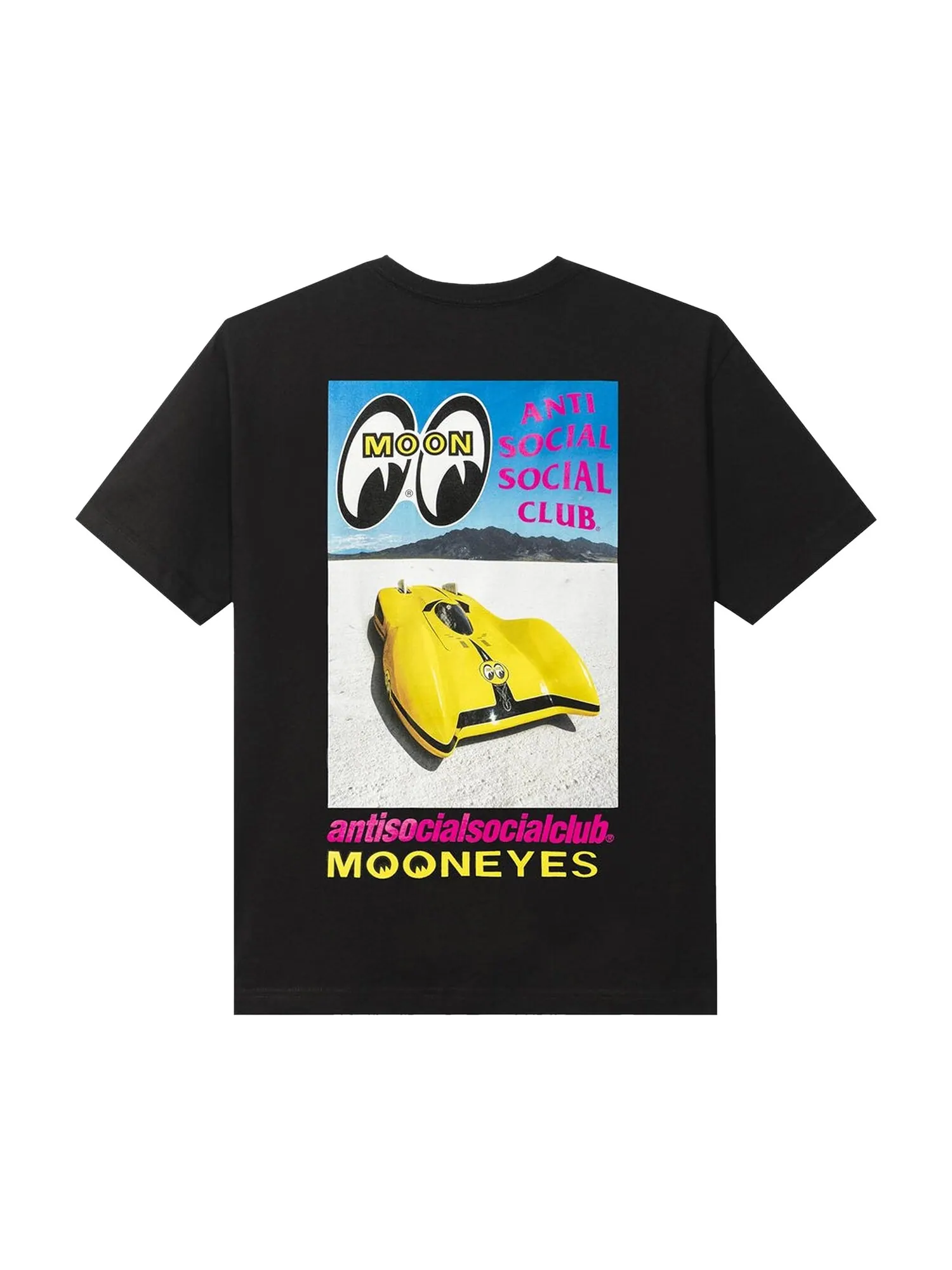 Футболка Anti Social Social Club x Mooneyes Flats с фотографией — изображение 2 из 2, черный