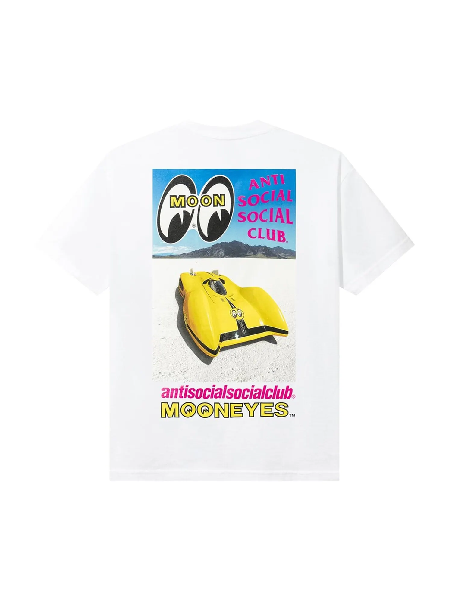 Футболка Anti Social Social Club x Mooneyes Flats Photo — изображение 2 из 2, белый