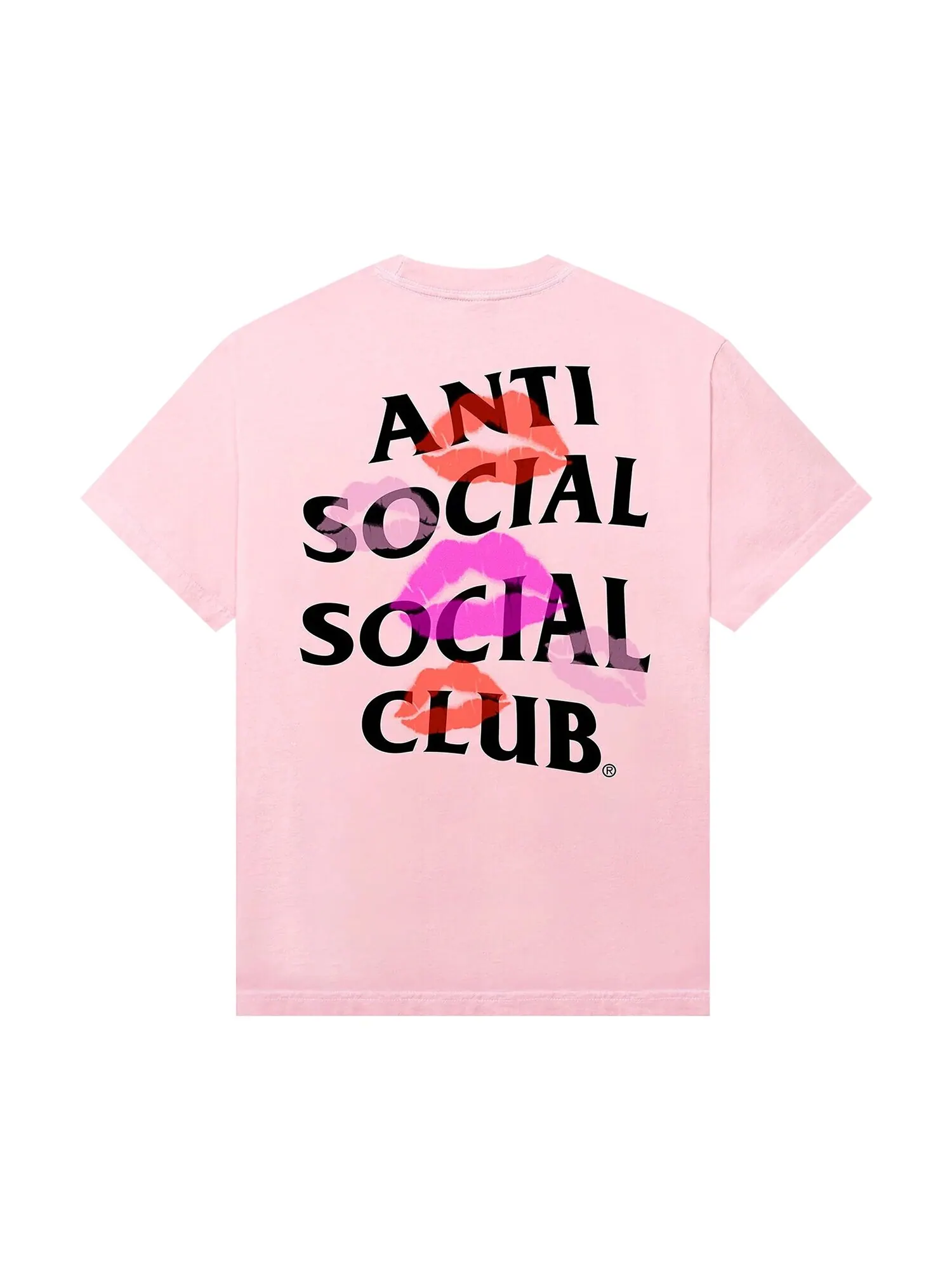 Футболка Anti Social Social Club Your Kiss Розовая — изображение 2 из 2, розовый