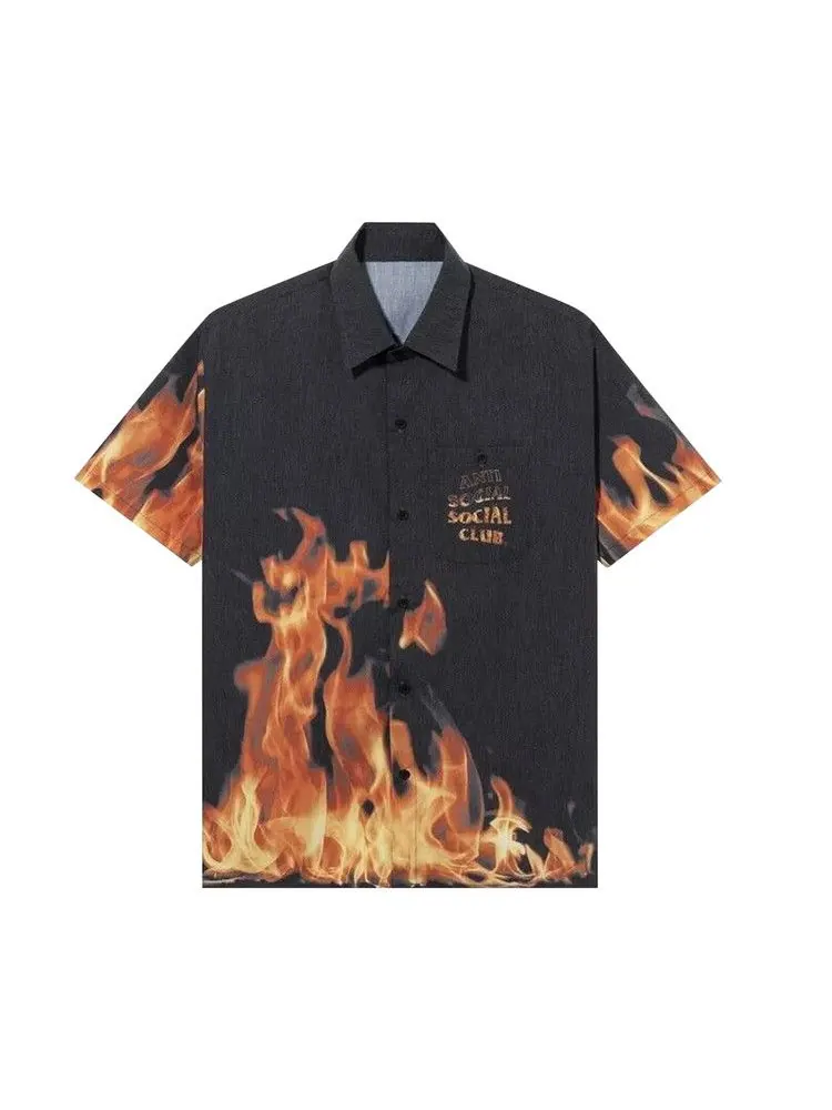 Рубашка Anti Social Social Club BBQ Button Up Shirt — изображение 1 из 2, черный