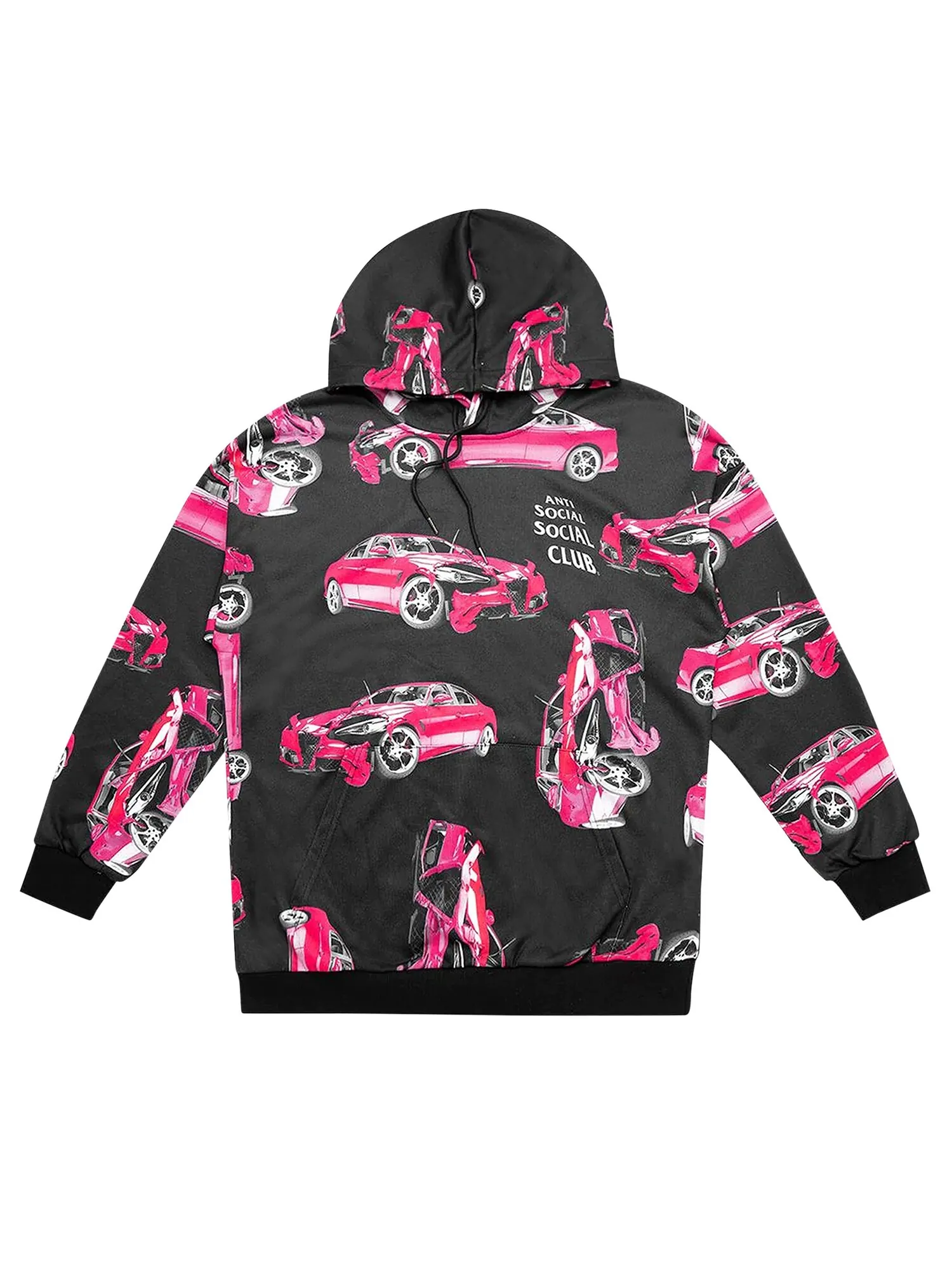 Толстовка Anti Social Social Club 3AM On Melrose — изображение 1 из 2, черный/розовый