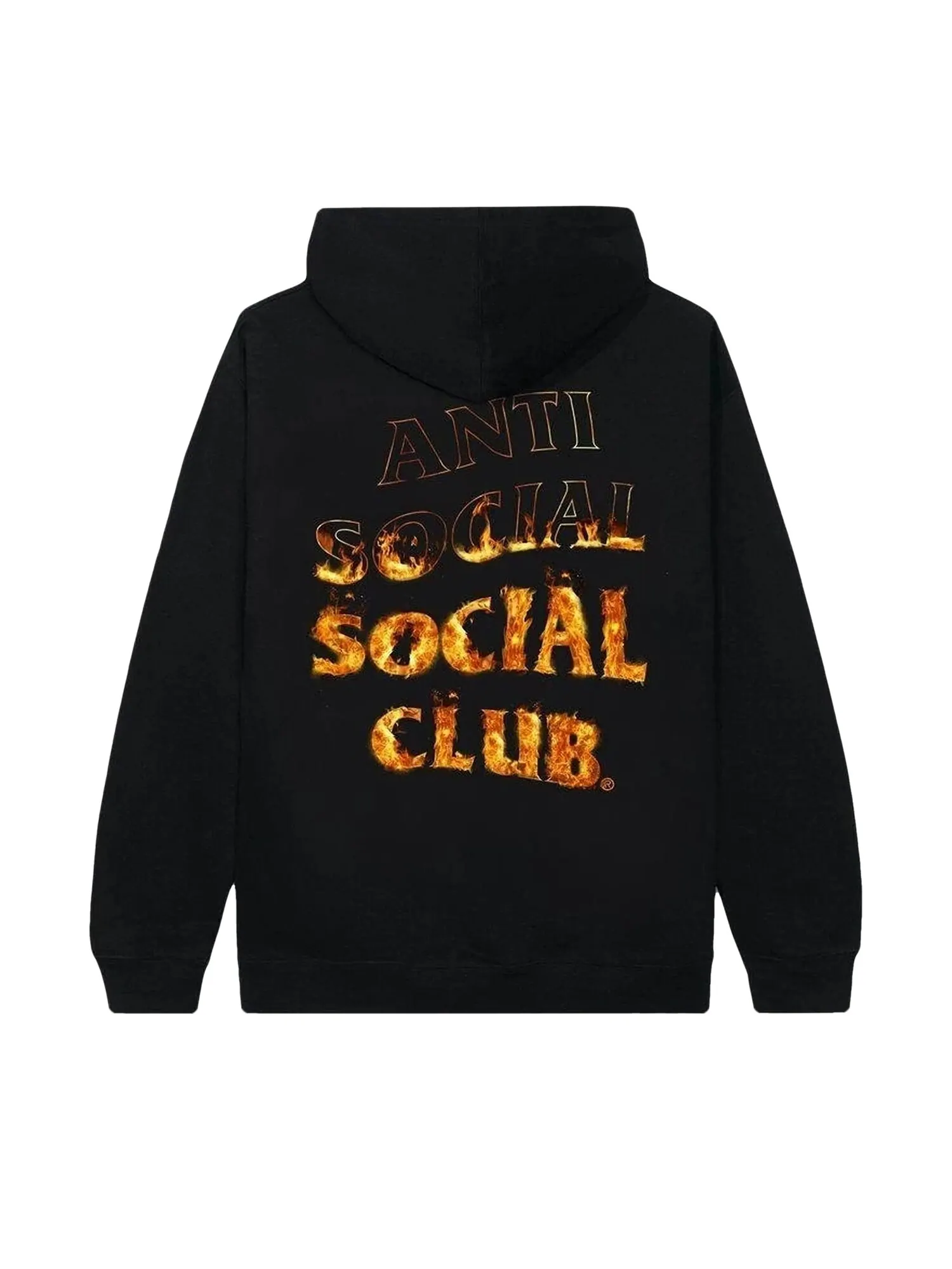 Толстовка Anti Social Social Club A Fire Inside Flame Черная — изображение 2 из 2, черный
