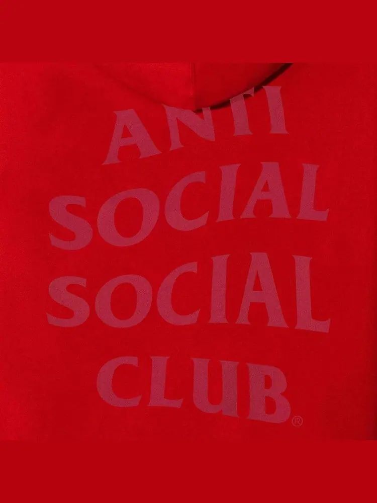 Худи Anti Social Social Club Analogous Hoodie — изображение 4 из 4, красный