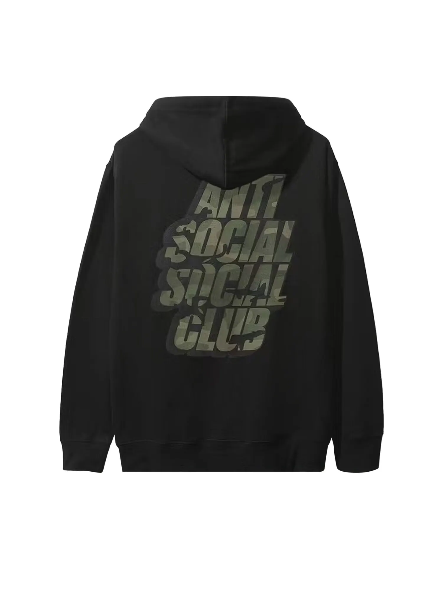 Толстовка Anti Social Social Club Blocked Черный/Зеленый Камуфляж — изображение 2 из 2