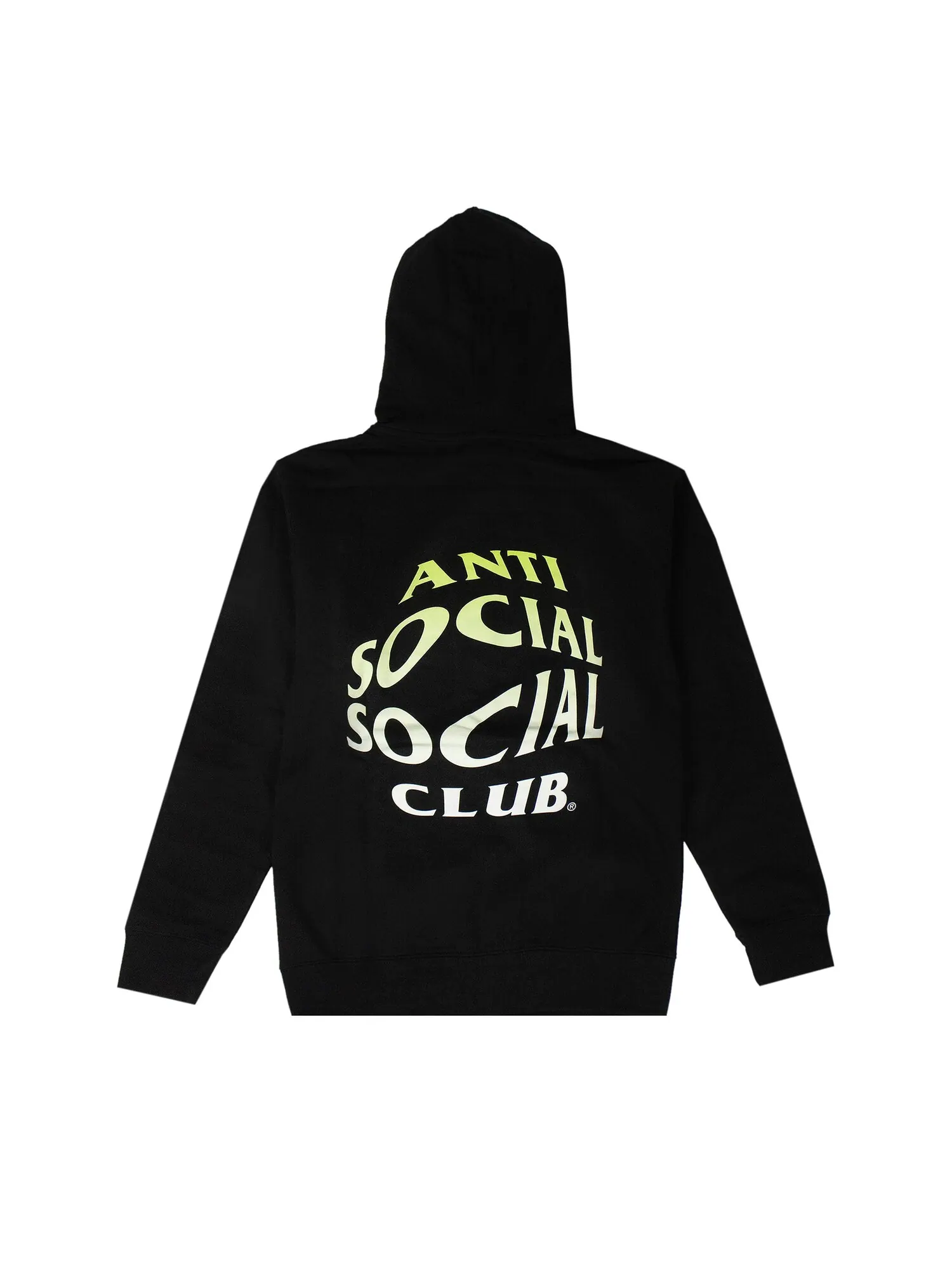 Кристально прозрачная толстовка с капюшоном Anti Social Social Club — изображение 2 из 2, черный