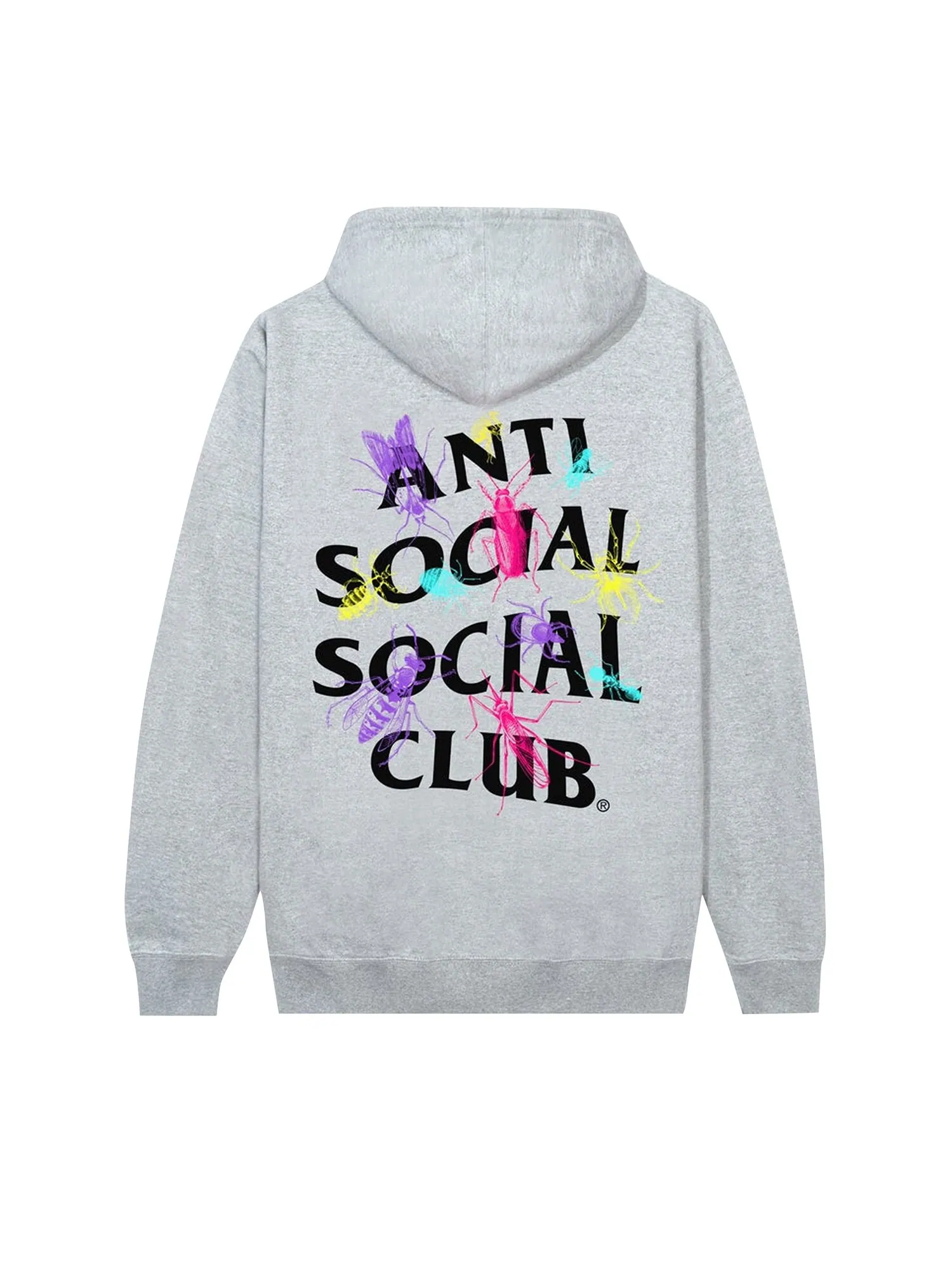 Толстовка Anti Social Social Club Creep Heather Grey — изображение 2 из 2, серый