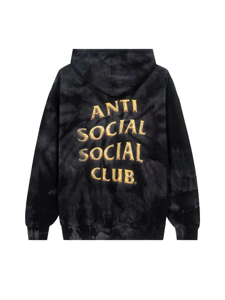 Худи Anti Social Social Club Effectionate 'Black Tie Dye' — изображение 2 из 2, черный