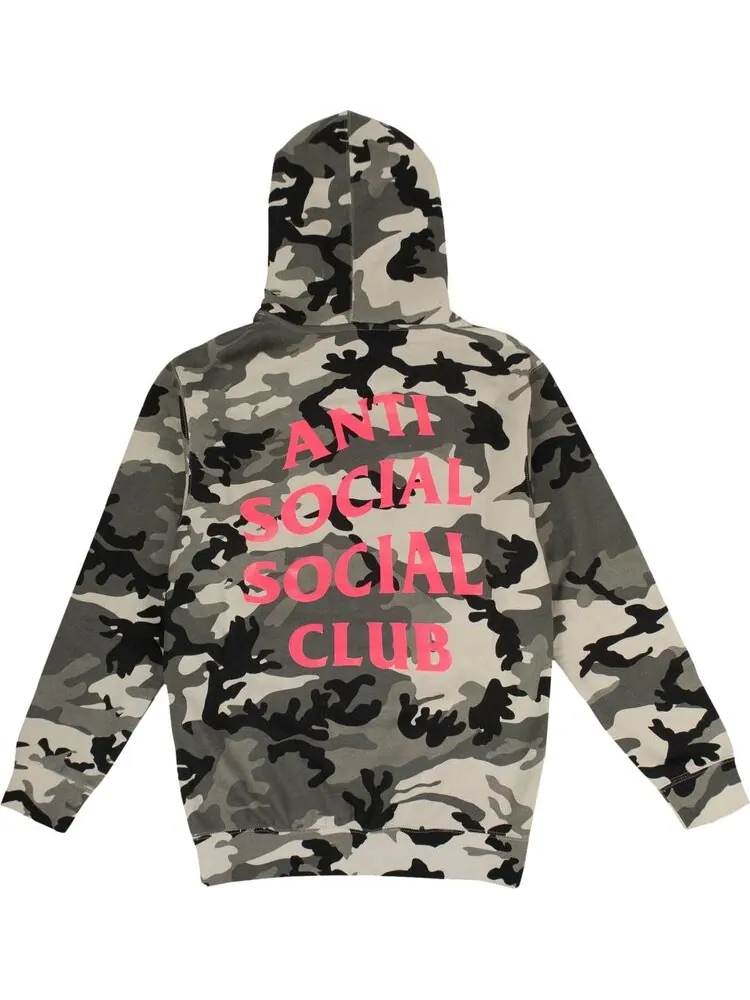 Толстовка Anti Social Social Club Frozen ASSC Hooded Sweatshirt 'Green Camo' — изображение 2 из 3, зеленый
