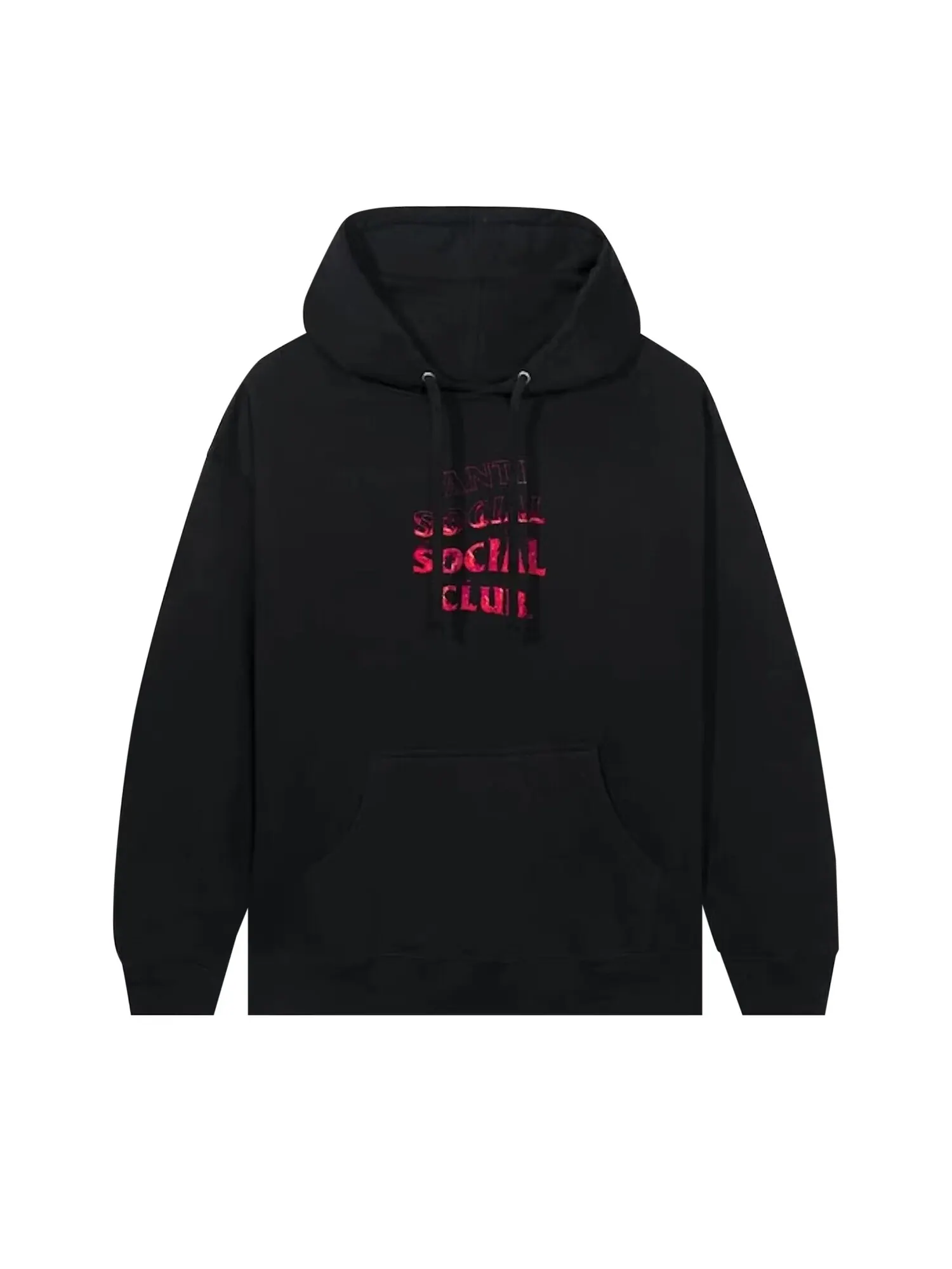 Толстовка Anti Social Social Club Fire Inside Pink Flame Черный — изображение 1 из 2
