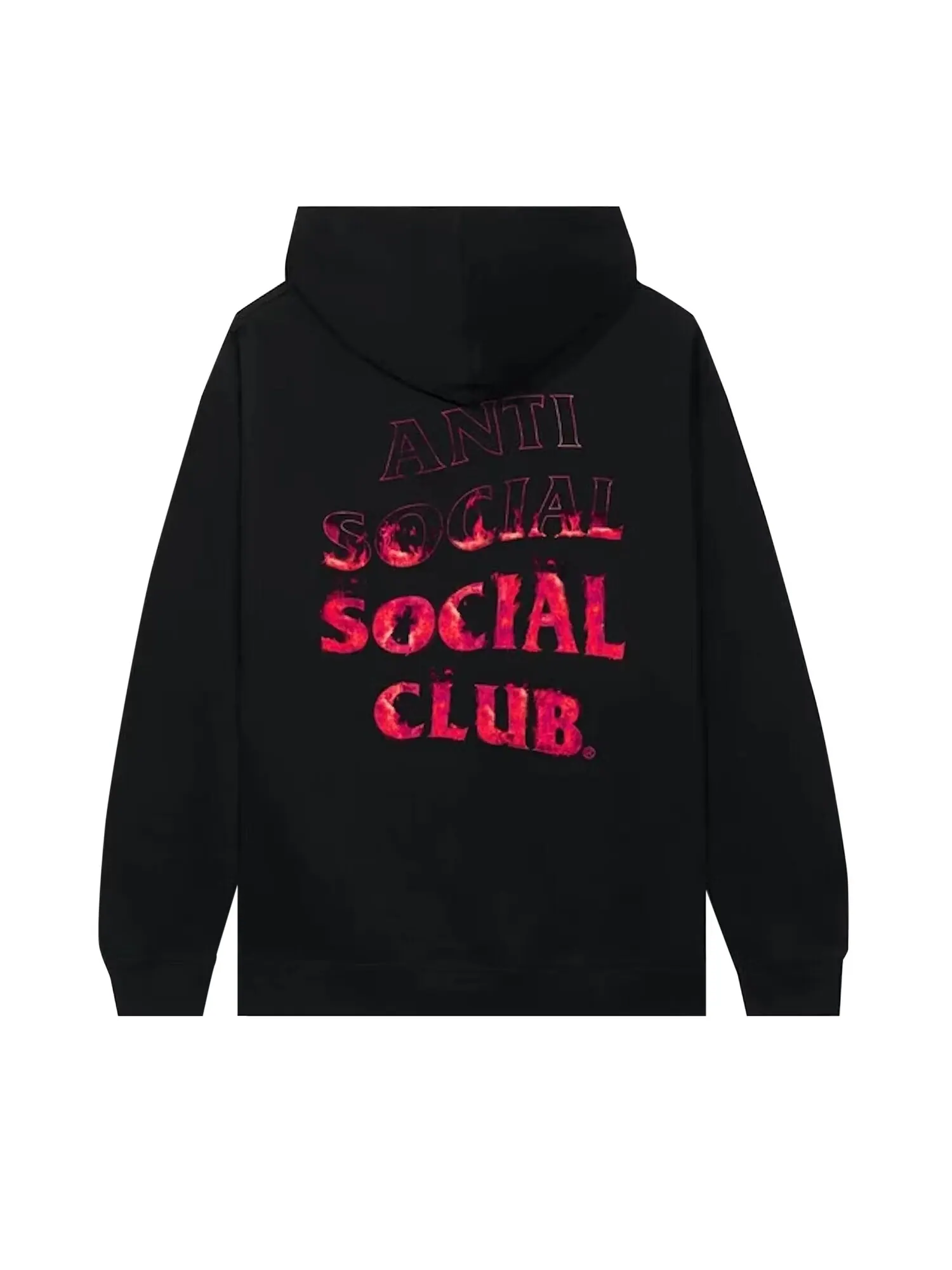 Толстовка Anti Social Social Club Fire Inside Pink Flame Черный — изображение 2 из 2