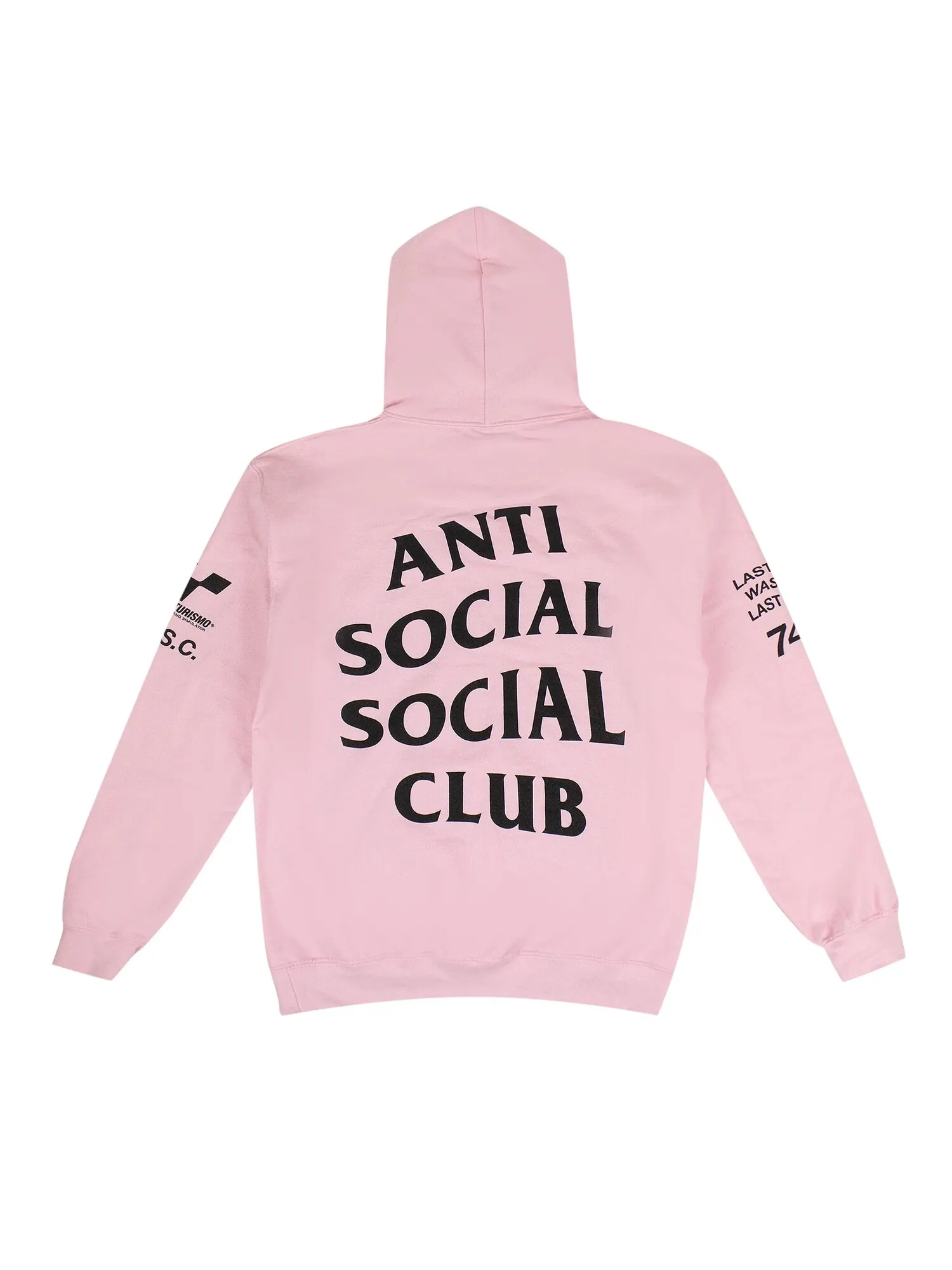 Толстовка с капюшоном Anti Social Social Club x Gran Turismo — изображение 2 из 3, розовый