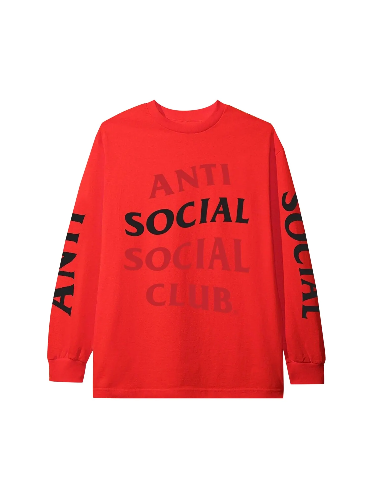 Футболка с длинными рукавами Anti Social Social Club — изображение 1 из 2, красный