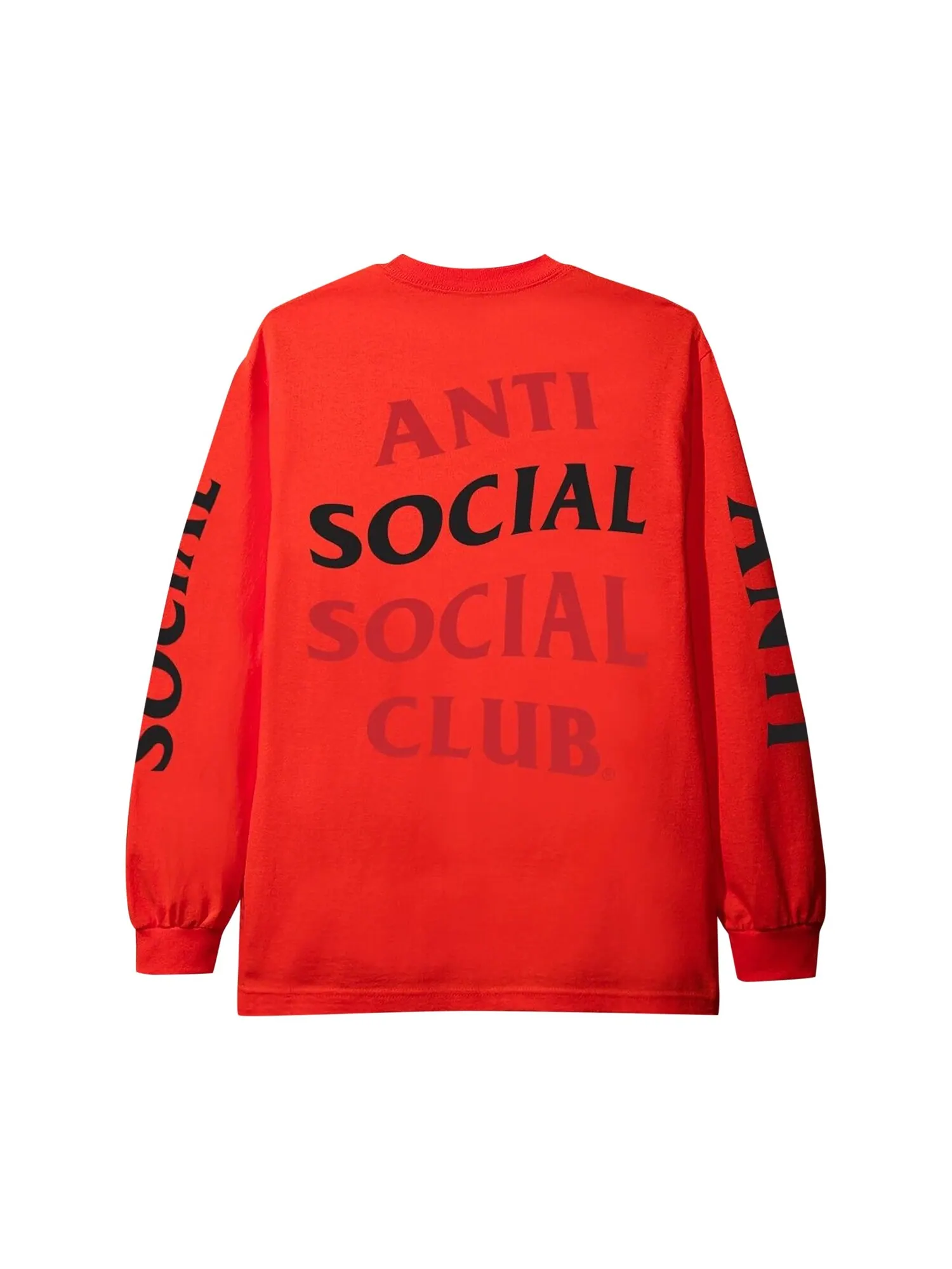 Футболка с длинными рукавами Anti Social Social Club — изображение 2 из 2, красный