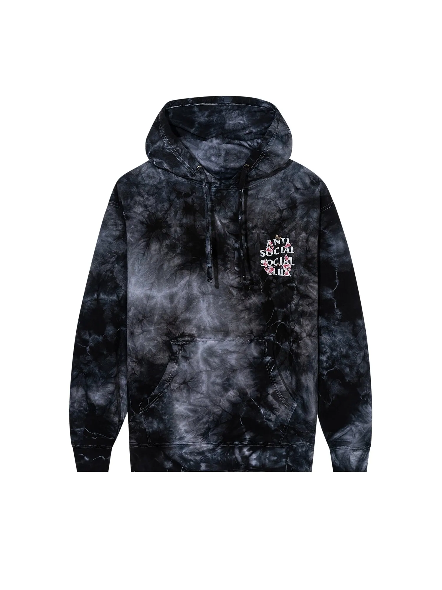 Толстовка Anti Social Social Club Kkoch Hi-5 Tie Dye — изображение 1 из 3, черный